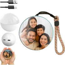 Minibee 2.7" Personalized Memory Sphere Video Player – Upload Custom Videos & Photos – Light-Up Crystal Memory Orb Gift for Anniversary, Birthday, Wedding