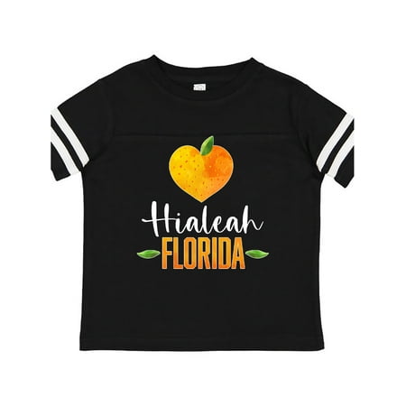 

Inktastic Hialeah Florida Orange in Heart Gift Toddler Boy or Toddler Girl T-Shirt