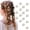 hairclip-white, variant on 16 count Small Sized Mini Claw Clips with Floral Design, Decorative Hair Accessories for Women and Girls, Ideal as Sweet Artificial Bangs Clips (hairclip-white)