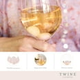 thumbnail image 3 of Twine Rose Quartz Wine Gems, Whiskey Gifts, Whiskey Stones Set of 6, Pink, 3 of 9
