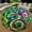 Hero Neeko, variant on Round Area Rug, Forest Spirit Wolf 2 Non-Slip Floor Mat, Soft Washable Carpet for Living Room Bedroom Decor 24 Inch