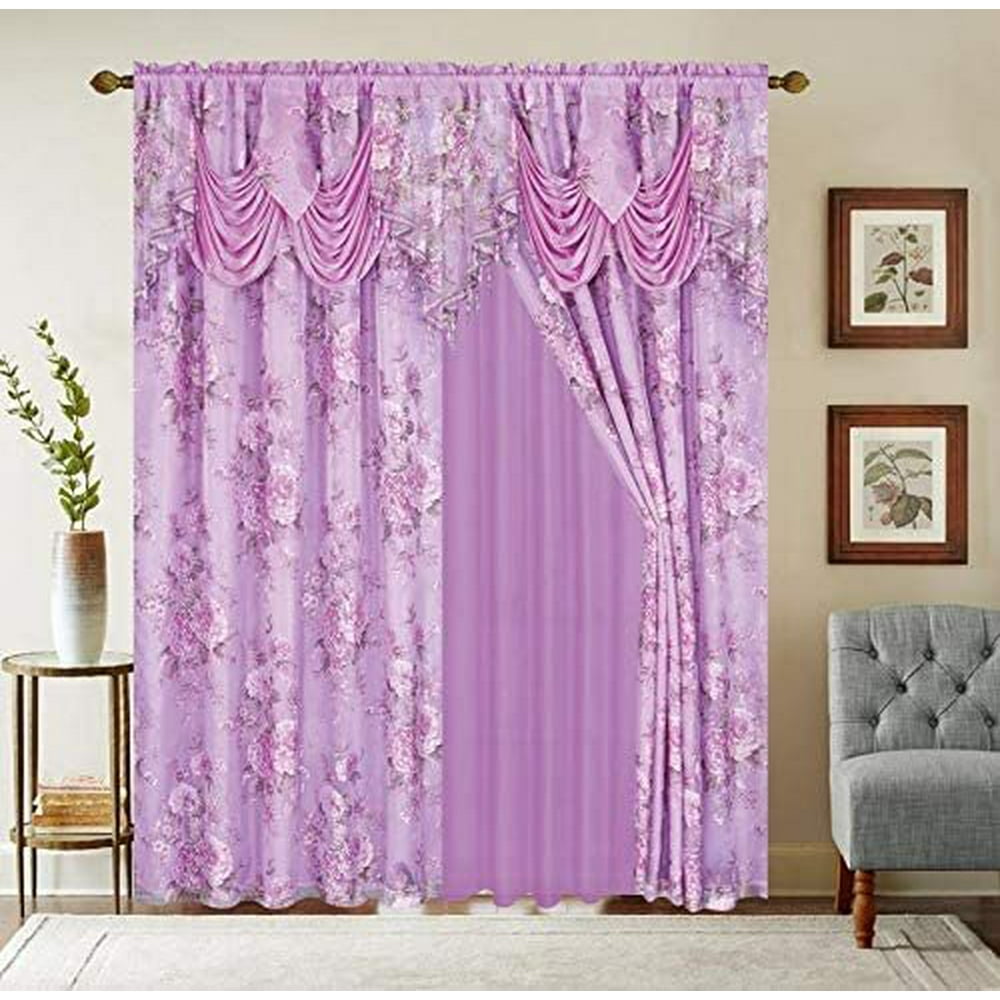 sapphire-home-window-curtain-panel-set-84-inch-length-w-attached