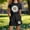 Black, variant on BRGZLK Summer Sets for Girls Casual Sunflower Print Short Sleeve Round Neck Pullover Top and Shorts Set Kids Girls Soft Comfortable Set 2026 Green 5-6 Years