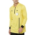 thumbnail image 5 of TOPTIE Men's Official Soccer Long Sleeve Referee Jersey USSF Pro Uniform-Yellow-S, 5 of 8