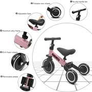 KORIMEFA 3 in 1 Kids Tricycle for 1-4 Year Olds, Toddler Bike Kids Trike for Balance Training, Baby Bike for Boy Girl