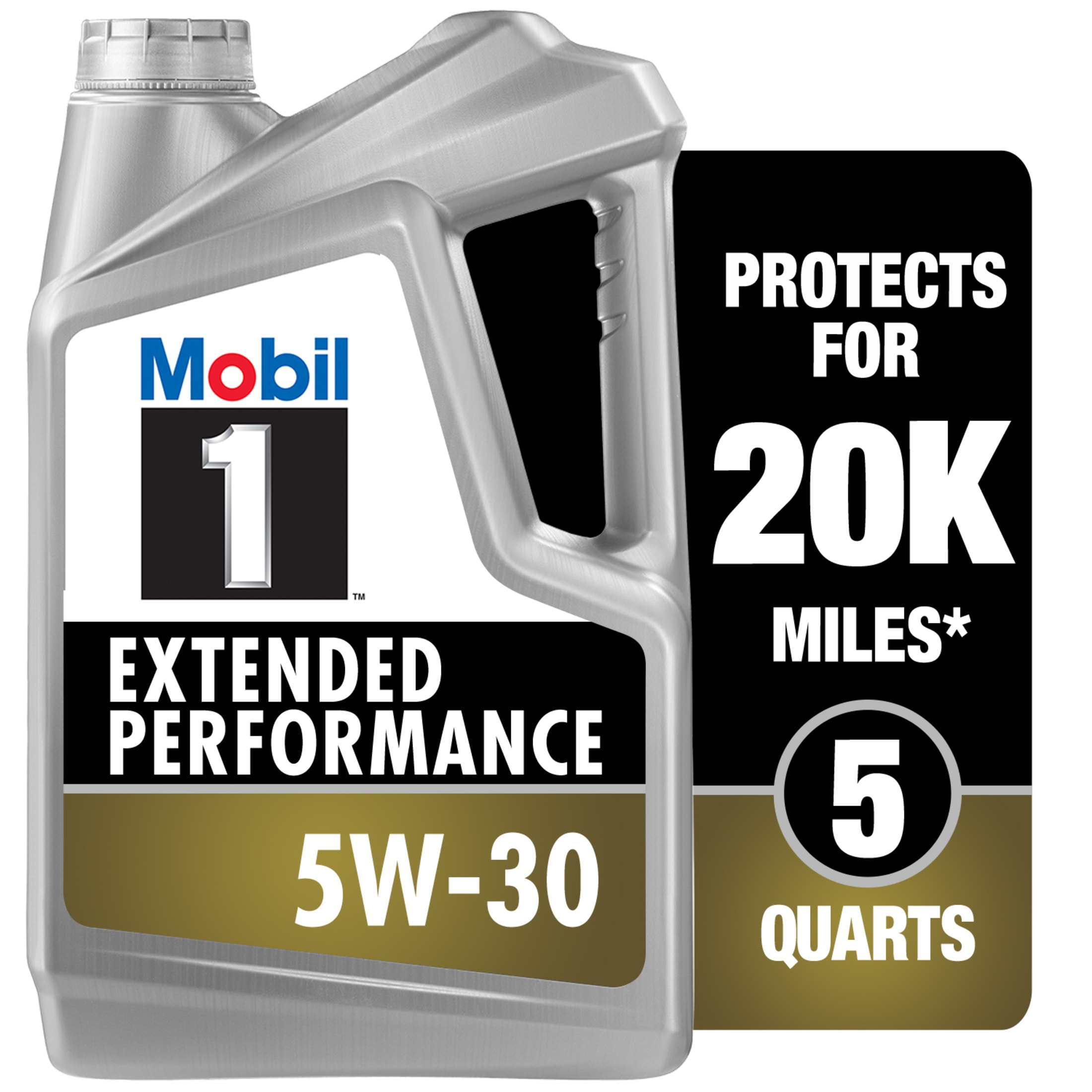 Mobil 1 Extended Performance Full Synthetic Motor Oil 5W-30, 5 Quart - image 3 of 9