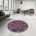 thumbnail image 3 of Ahgly Company Indoor Rectangle Patterned French Lilac Purple Area Rugs, 5' x 8', 3 of 6