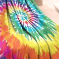 thumbnail image 3 of Colorful Tie Dye Pattern Blanket,Comfortable Soft Flannel Throw Blanket,All Season,Warm Lightweight Blankets for Sofa Bed Couch Living Room Chair,40"x50", 3 of 4