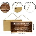 thumbnail image 4 of Dad Gifts, Christian Religious Gifts for Dad Wall Decor, A Prayer for My Dad Sign, Farmhouse Home Door Wall Hanging Decor, Fathers Day Birthday Gifts for Dad Papa 12" X 6", 4 of 4