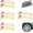 Yellow, variant on 4 Counts/Set Car Wheel Hub Decals for 4 Tires, Motorcycle Rim Sport Stickers 3D Reflective Automotive Tire Emblem Car Decor Accessories for All Vehicles(Blue)