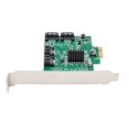 thumbnail image 2 of Syba Multimedia SATA III 4-Port PCI-e Controller Card, with Full and Low Profile Brackets - Serial ATA/600 - PCI Express x1 - Plug-in Card - 4 Total SATA Port(s) - 4 SATA Port(s) Internal, 2 of 4