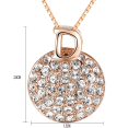 thumbnail image 6 of Yoursfs Fashion Crystal Round Letter Necklace For Women Sparkly Cubic Zirconia Necklace Hypoallergenic Gold Plating Necklace Jewelry, 6 of 6