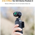 thumbnail image 4 of K&F CONCEPT Magnetic Variable Fader ND2-ND32 ND Filter and Black Diffusion 1/4 Filter 2 in 1 for DJI Osmo Pocket 3, Multi-Coated/HD Optical Glass, 4 of 7