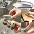 thumbnail image 1 of Stainless Steel Deodorant Soap Hand Washing Brush-nylon Hair Nail Cleaning Brush- Massage Brush Stainless Steel Deodorant Soap Dualuse Brush- Clean Up Di, 1 of 9