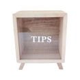 thumbnail image 1 of Coin Bank Jar Tip Jar for Money Multipurpose Wooden Tip Box for Restaurants A, 1 of 8