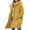 Yellow, variant on sicmoss Women's Yellow Single Breasted Long Wool Coat, Hooded Winter with Pockets