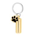 thumbnail image 3 of Llavero conmemorativo con forma de pata de perro, colgante de joyería para cenizas, práctico colgante de joyería Oro, 3 of 9