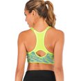 thumbnail image 6 of SAYFUT Women's Seamless Active Keyhole Mesh Racerback Sports Bra Middle Impact 2-Pack, 6 of 7