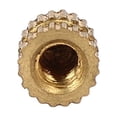 thumbnail image 3 of Unique Bargains M3 x 5mm 5.3mm OD Laiton Fileté Insert Embedment Moleté Écrou de Pouce 100PCS, 3 of 3