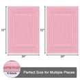 thumbnail image 2 of Juego de Alfombrillas para Baño SHACOS 2 Piezas 50x80 y 50x120 cm Rosa, 2 of 9