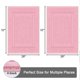 thumbnail image 2 of Juego de Alfombrillas para Baño SHACOS 2 Piezas 50x80 y 50x120 cm Rosa, 2 of 9
