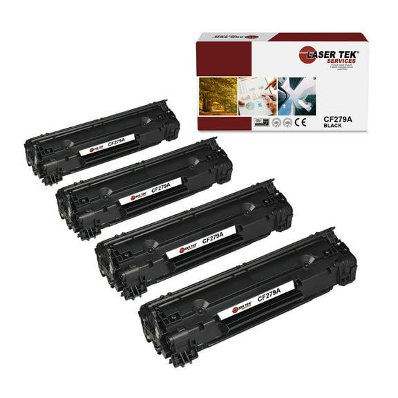4Pk LTS 79A CF279A Black Compatible for HP LaserJet Pro M12a M12w Toner