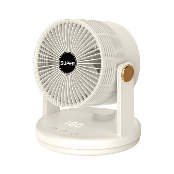 Fans for Bedroom, Fans for Home, Fans for Home Bedroom Table Wind Circulator Fan for Whole Room Strong Airflow Automatic Oscillating Fan Adjustable Tilt Low Noise 5 Speed-6-Speed Timer