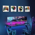 thumbnail image 3 of Game Wall Decor Gaming Art Graffiti Gamepad Headphones Canvas Pictures Gamer Room for Boys Street Pop Bedroom Dorm Playroom Cave Teen Men Cool Video Painting Modern Artwork 12x12'''' 4 Pcs, 3 of 6