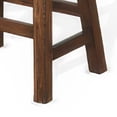 thumbnail image 4 of Reggie Counter Stool Set of 2, Saddle Seat Mocha Brown Mahogany, 4 of 5