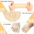 thumbnail image 4 of Women's 5-Pair Non-Slip Toe Socks with Gel Tab, 4 of 4