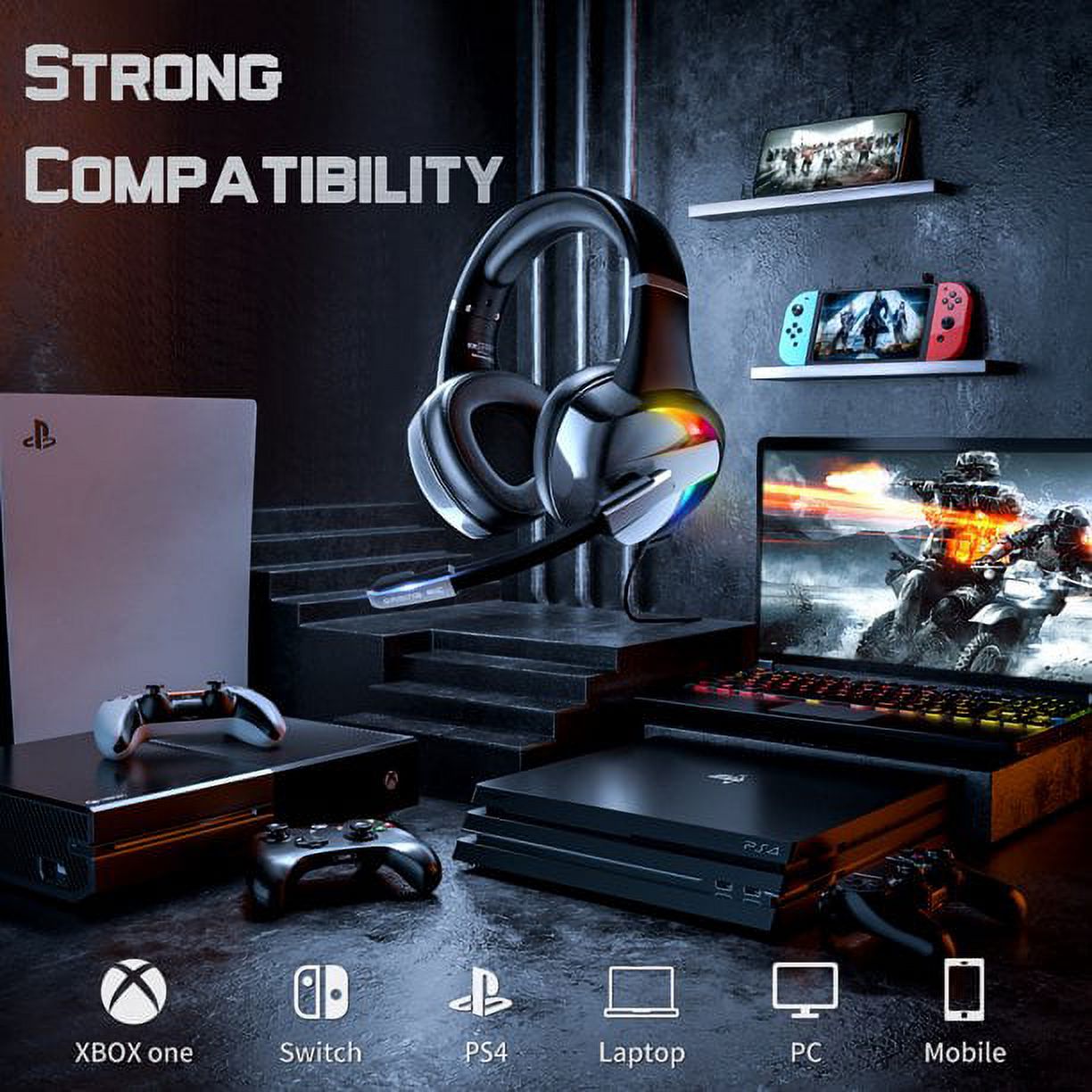 Beexcellent Gaming Headset for Multi-Platform photo 5