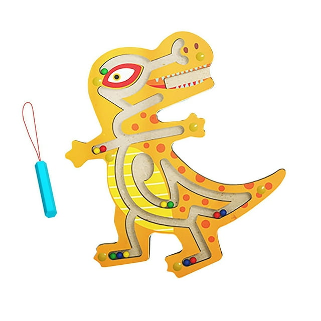 Bolígrafo magnético Maze Game Animal Maze, juguetes de madera para niños