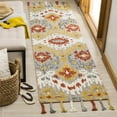 thumbnail image 2 of SAFAVIEH Suzani Jimmy Southwestern Wool Runner Rug, Grey/Gold, 2'3" x 8', 2 of 6