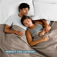 thumbnail image 6 of Bare Home Polar Fleece Bed Blanket - Lightweight - Premium Fleece - Throw, Taupe, 6 of 10