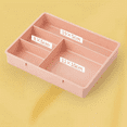 thumbnail image 7 of Clear Craft Stackable Storage Box with Tray Plastic Multipurpose Container Portable Travel Case, Pink, 7 of 7