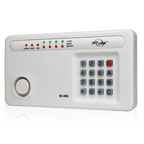 Affordable Easy to Install DIY Skylink SC-100W Wireless Deluxe Home & Office Burglar Alarm System Alert Security Package
