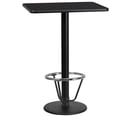 thumbnail image 2 of Emma + Oliver 24"x30" Black Laminate Bar Table Top-18"RD Base/Foot Ring, 2 of 3