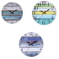 thumbnail image 2 of Homeholiday Decorative Round Wall Clock Arabic Numerals Wall Clock Ticking Quartz Movement Decorative Clock, 2 of 8