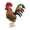 Color, variant on Lovely Iron Rooster Ornament Decoration Chicken Garden Stake Backyard Lawns Stakes For Outdoor