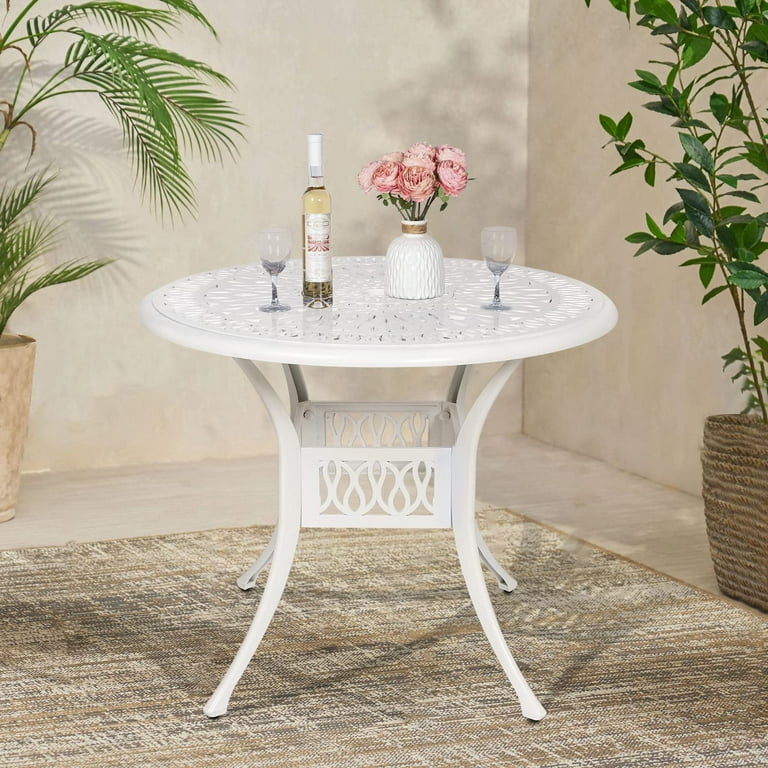 Large round patio table sales