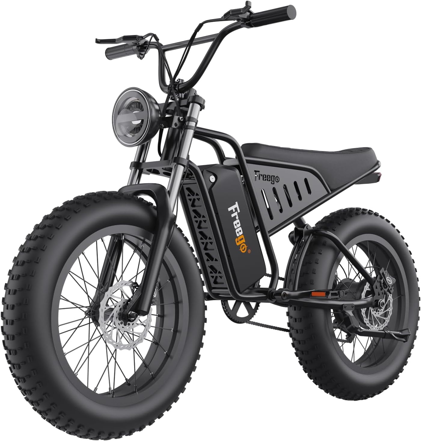 Freego 20" Electric Fat Tire Mountain Bicycle for Adults, 1400W