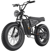 Freego Electric Bike for Adults, Electric Dirt Bike with 1400W Motor 48V/22.5Ah Removable Battery, Up to 34MPH Electric Motorcycle, 7-Speed, 20" x 4.0 Fat Tires Electric Mountain Bike