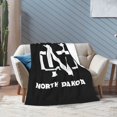 thumbnail image 5 of Manta de franela de hockey de los sioux combatientes de Dakota del Norte, elegante edredón para una siesta, edredón de invierno para las cuatro estaciones, edredón antimicrobiano con control de, 5 of 5