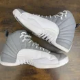 thumbnail image 4 of Ni - ke Jordan 12 Stealth 2022 Size 12 CT8013-015 Grey White Men’s Sneakers OG Rare MJ, 4 of 5