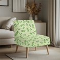 thumbnail image 3 of HELLHERO Olive Branch Motif Slipper Chair Slipcover, Easy to Install Dustproof Armless Accent Chair Cover for Living Room Dining Room, 3 of 8