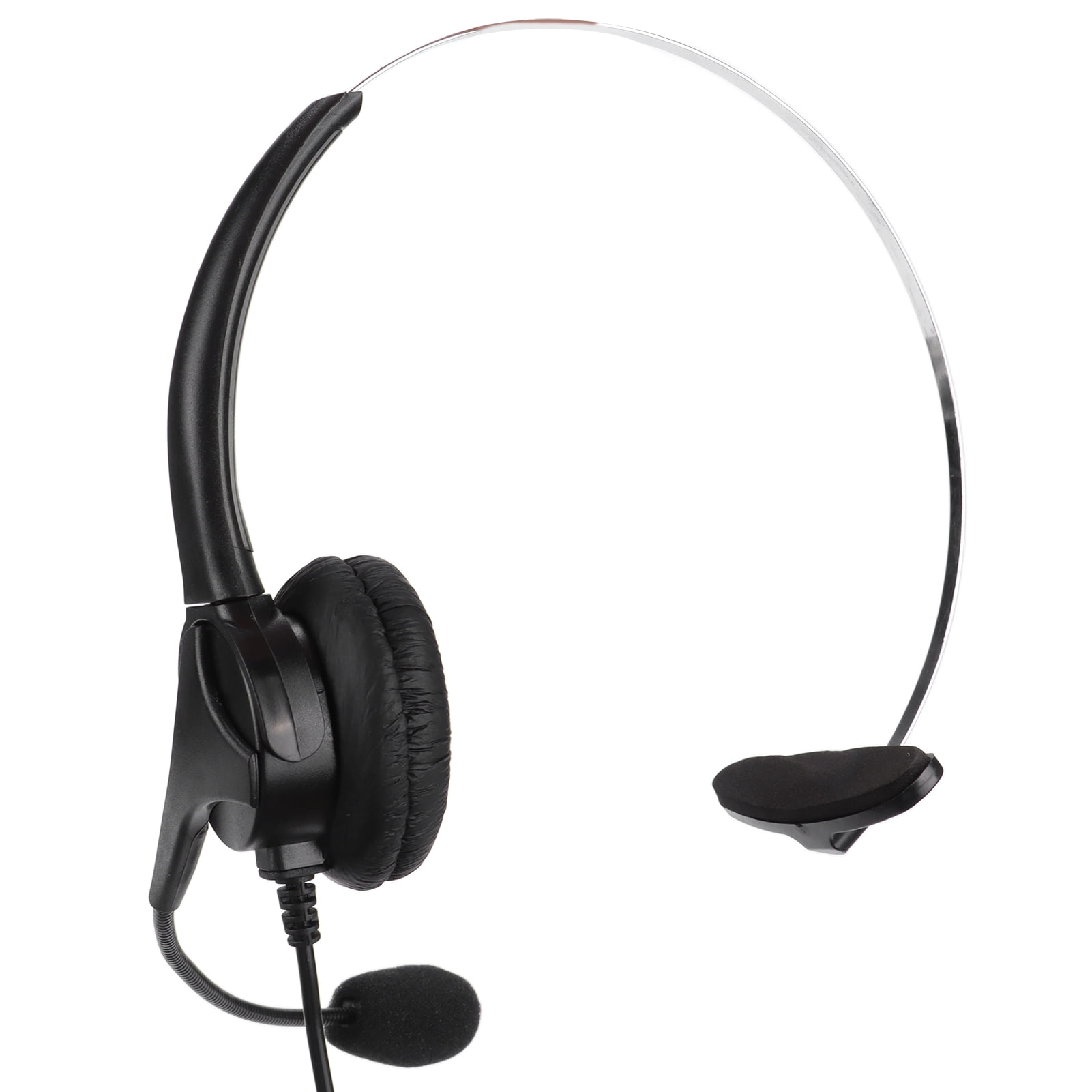 RJ9 Telephone Headset Call Center Headset Noise Reduction Wired Professional Mono Headset with Microphone