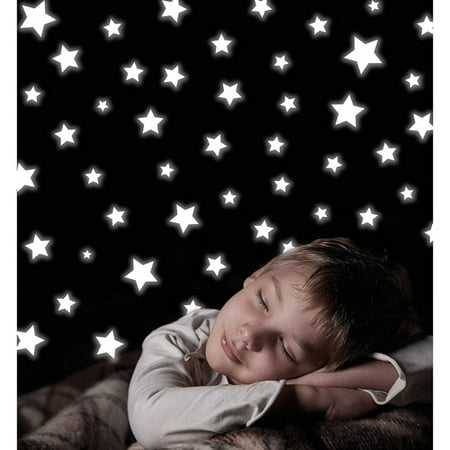 Home Decor Line Stars Glow In The Dark Wall Decals Walmart Com
