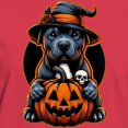 thumbnail image 3 of CafePress - Dog Halloween Pitbull Witch Women's Value T Shirt - Women's Traditional Fit Dark T-Shirt, 3 of 4