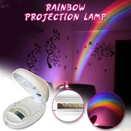 

Rainbow Projection Lamp Projector Shaped Colorful Led Projection Lamp Night Light Fragarn