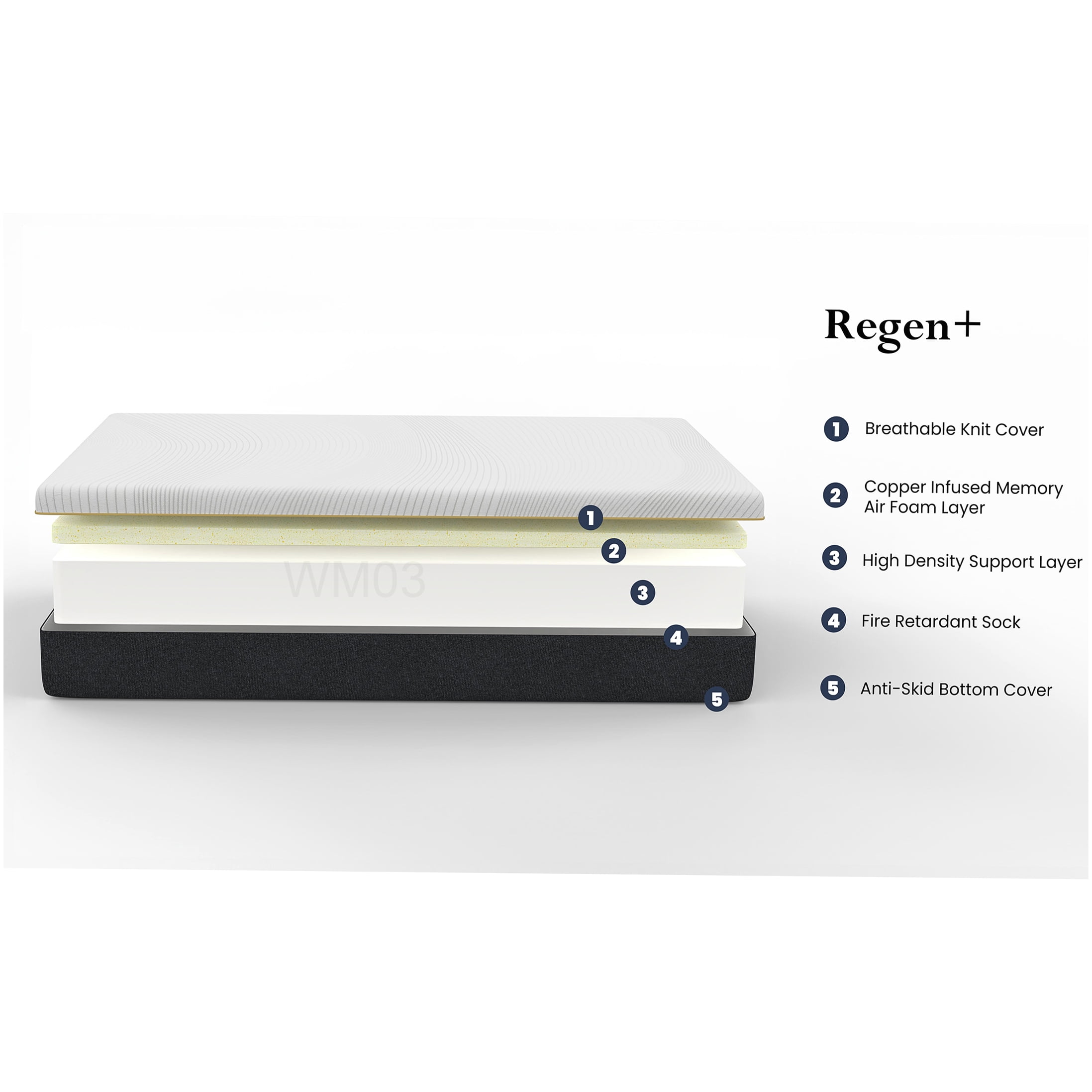 CHAMPFLAG 10 Inch King Cooling Gel Memory Foam Mattress, Medium Firm Support, CertiPUR-US, Motion Transfer Reduction, Breathable Cover, Pressure Relieving, Bed in a Box